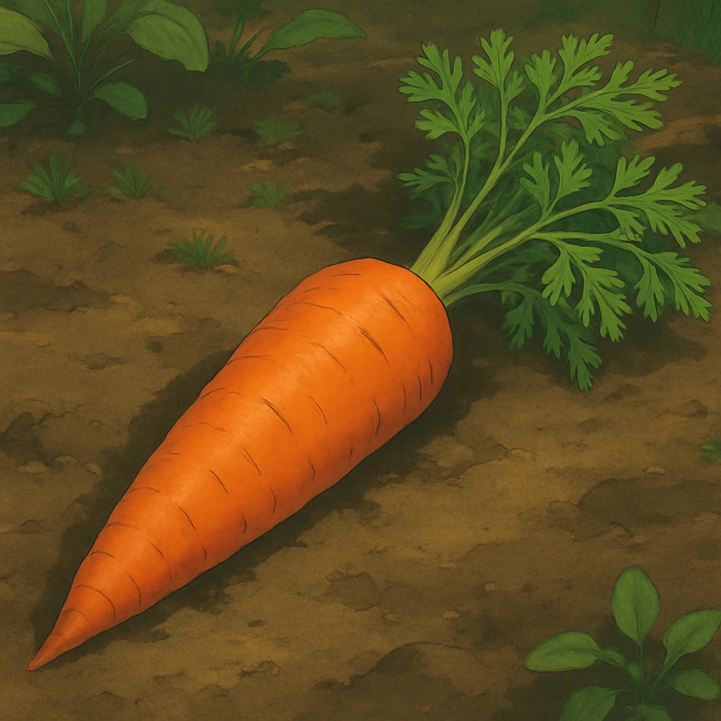 realistic carrot emoji