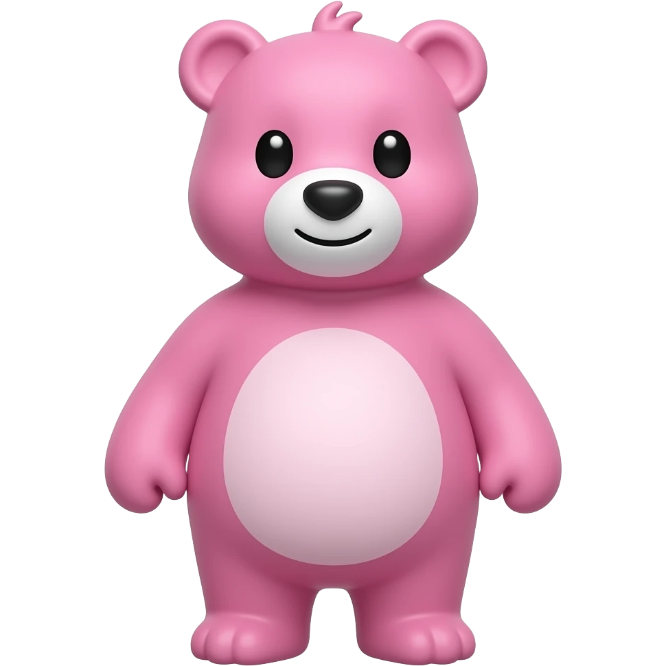 Pink bear emoji