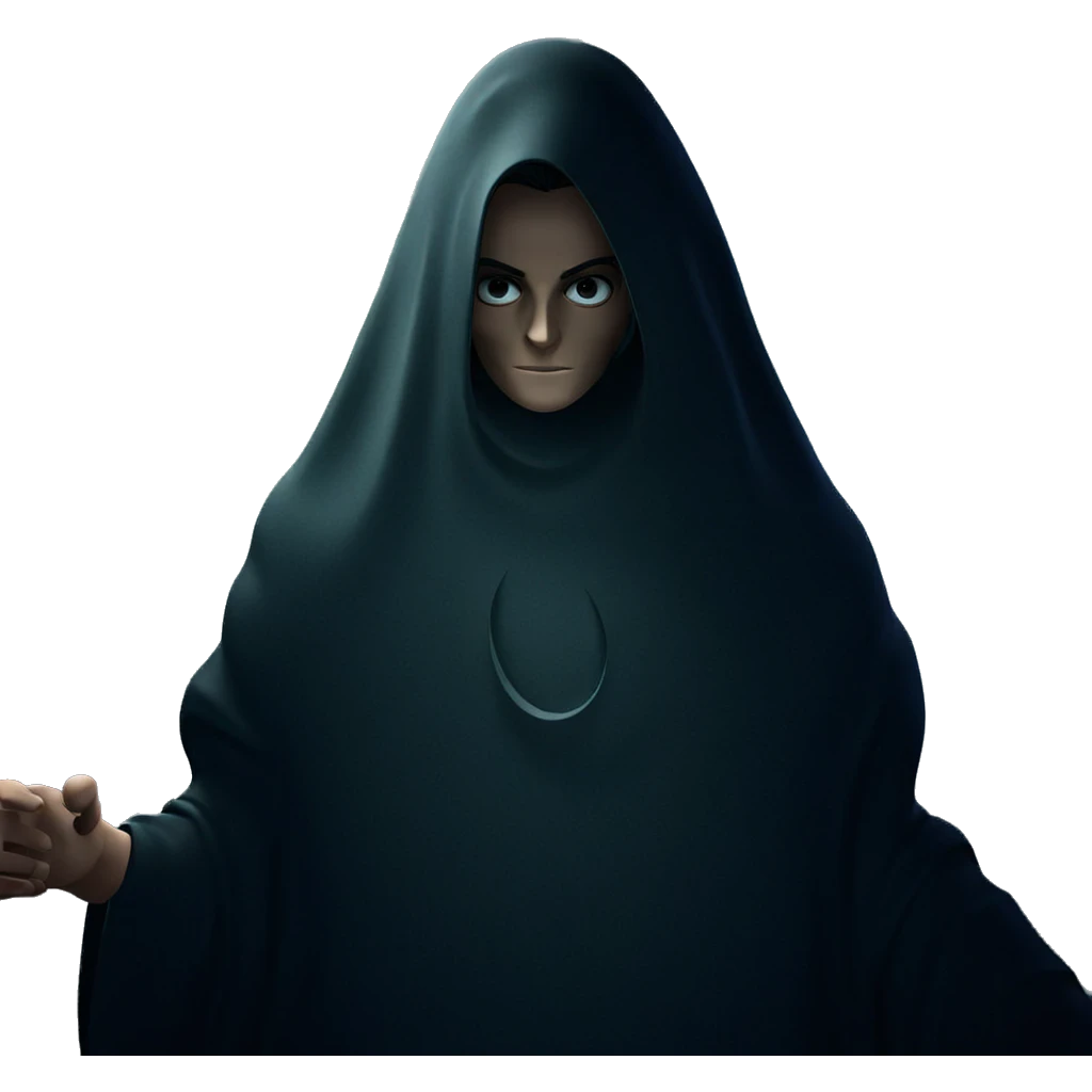 mysterious figure in shadows emoji