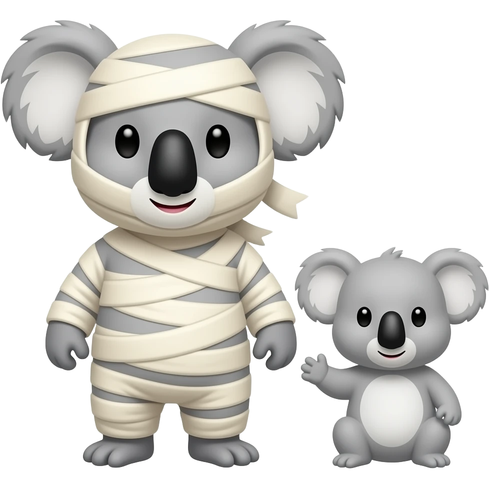 mummy koala and baby koala emoji