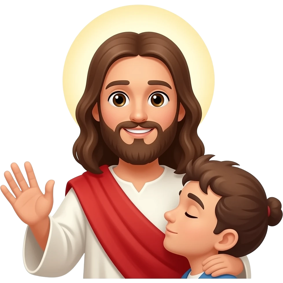 Jesus heals emoji
