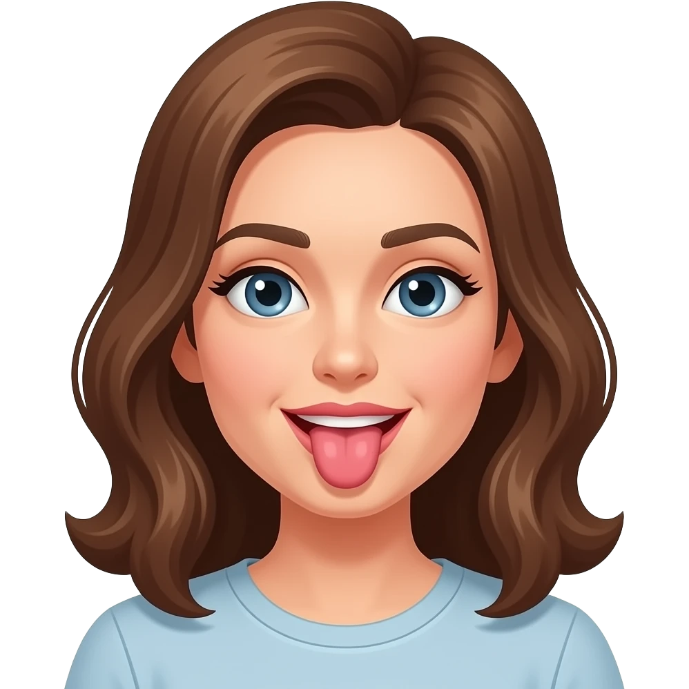 Woman getting licked emoji