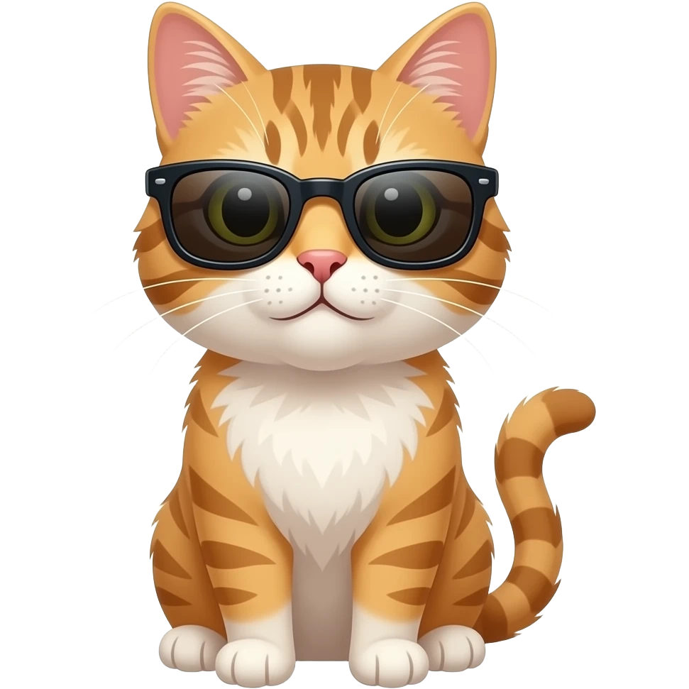 Cat wearing sunglasses emoji