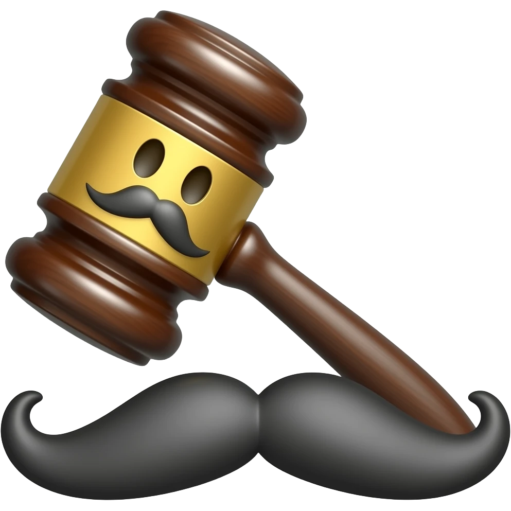 Court hummer with face and mustache emoji