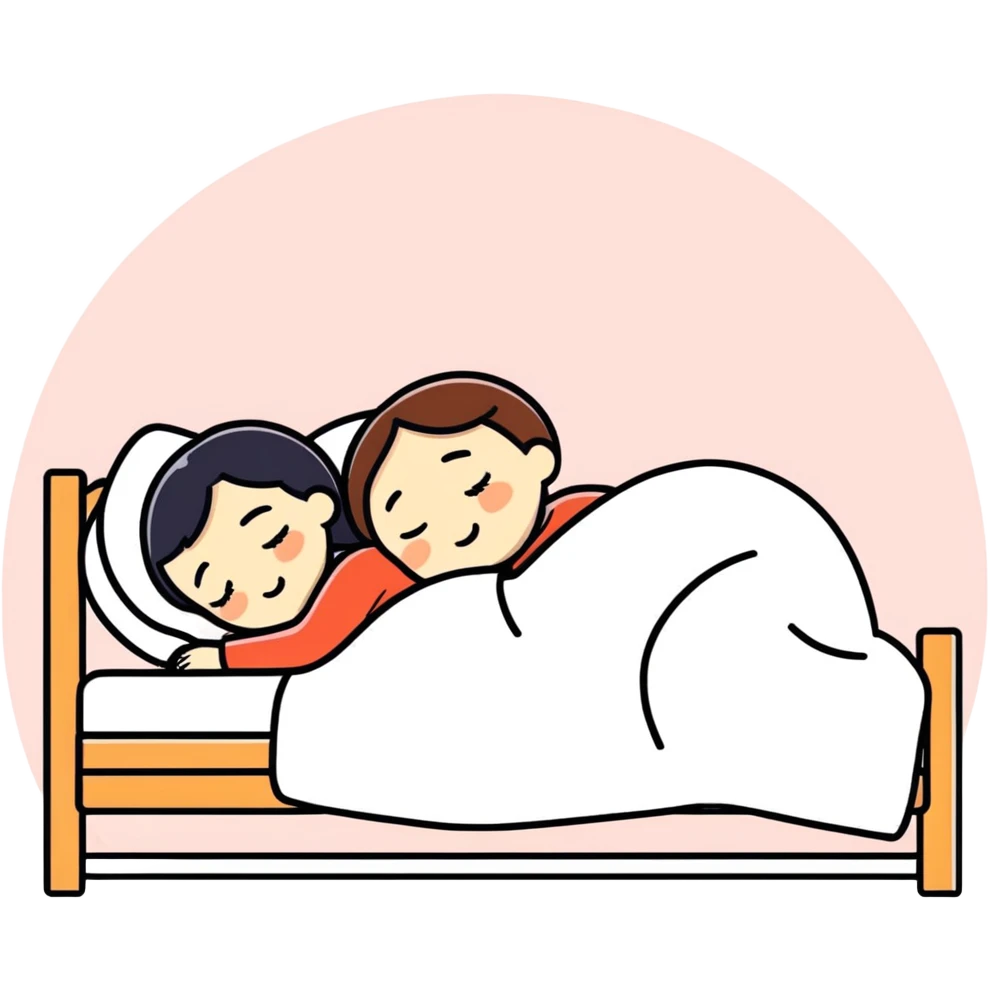 Sleep couple emoji