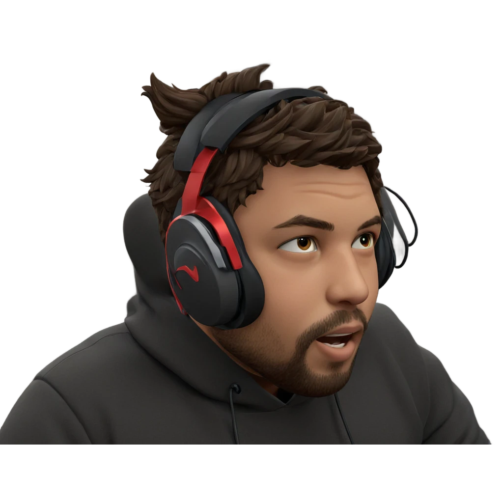 meme boy with headphones indoors emoji