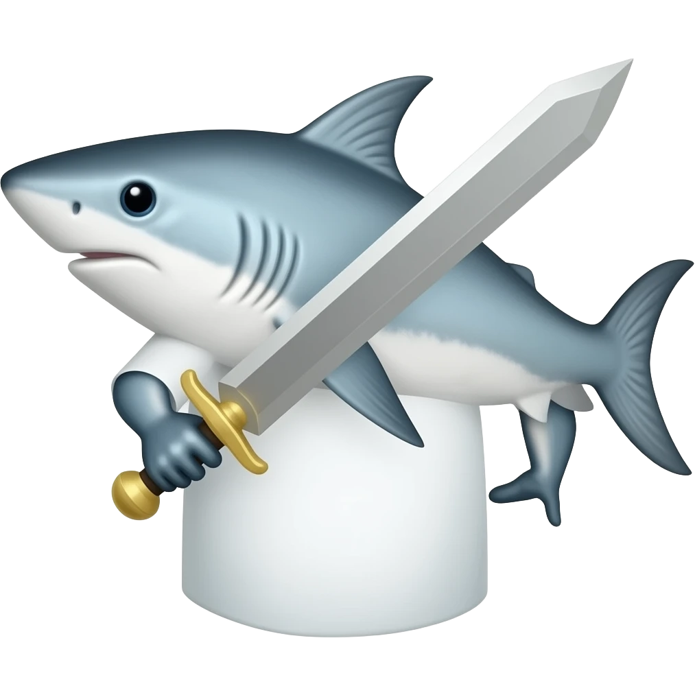 swordfish with alingg sword emoji
