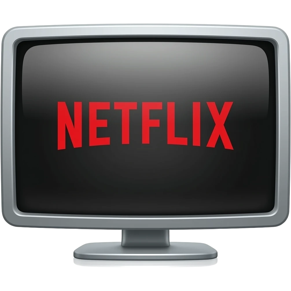 netflix tv series on a tv emoji