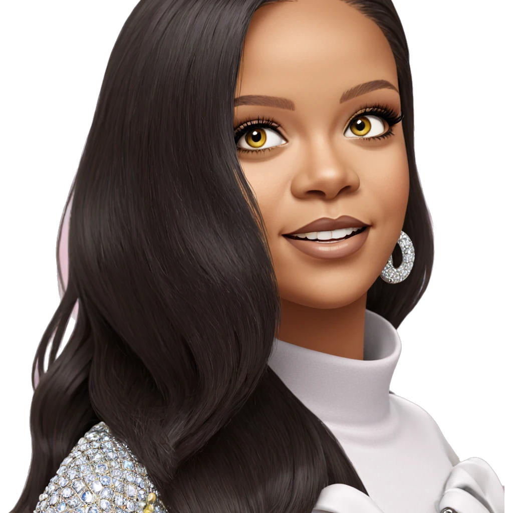 portrait of a girl with jewelry emoji