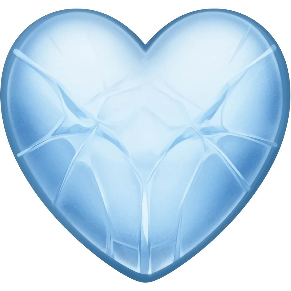 Corazón congelado emoji