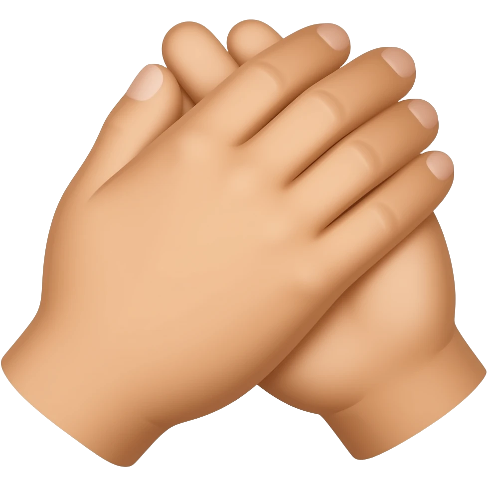 Hands around neck emoji