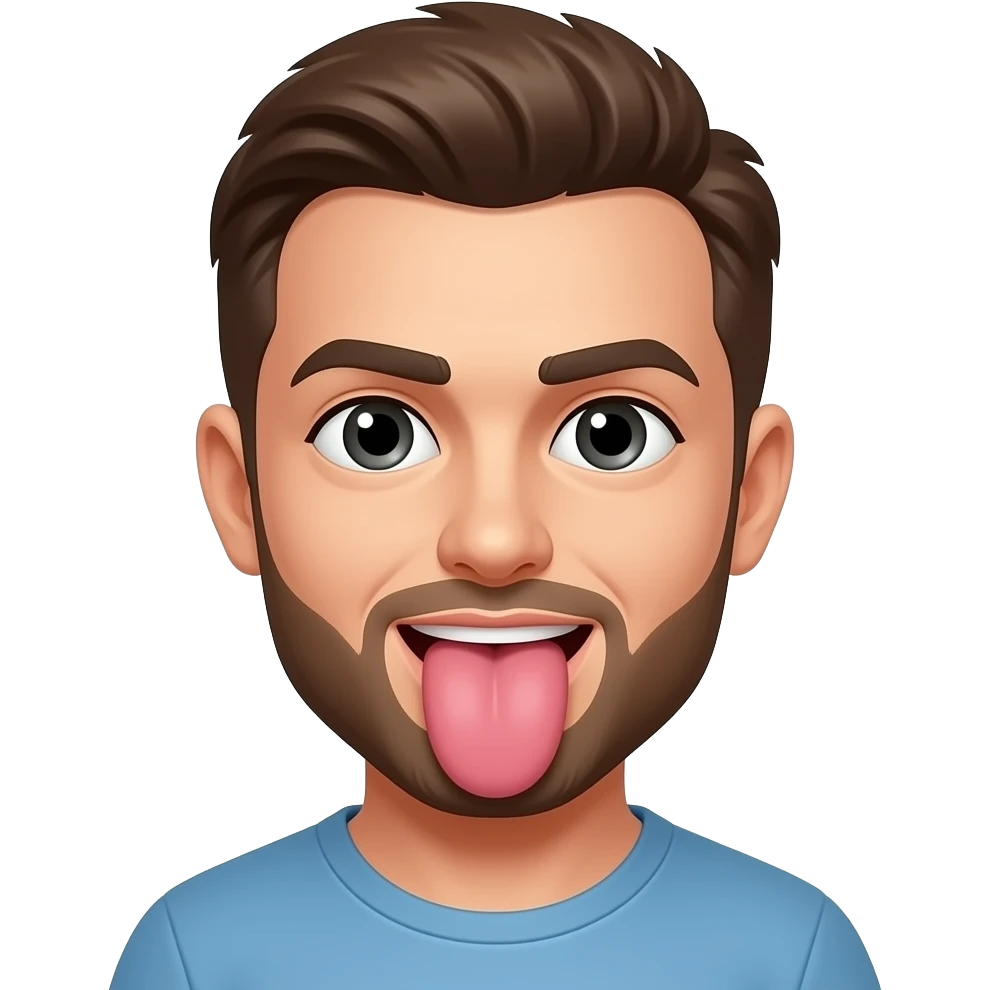 Cum on tounge emoji