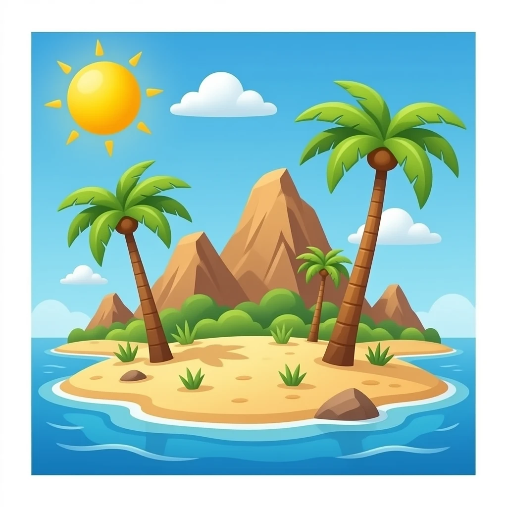 Desert Island emoji
