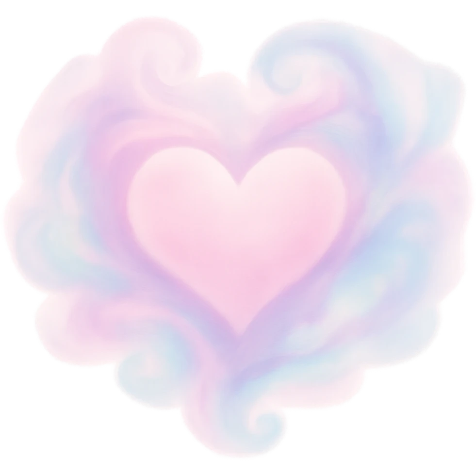 heart with a swirling pastel mist emoji