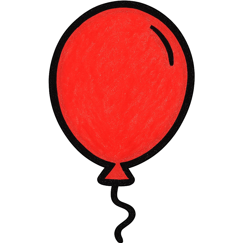 red balloon emoji