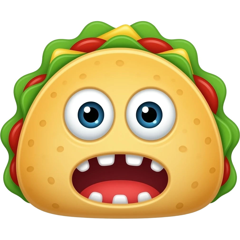 taco monster emoji