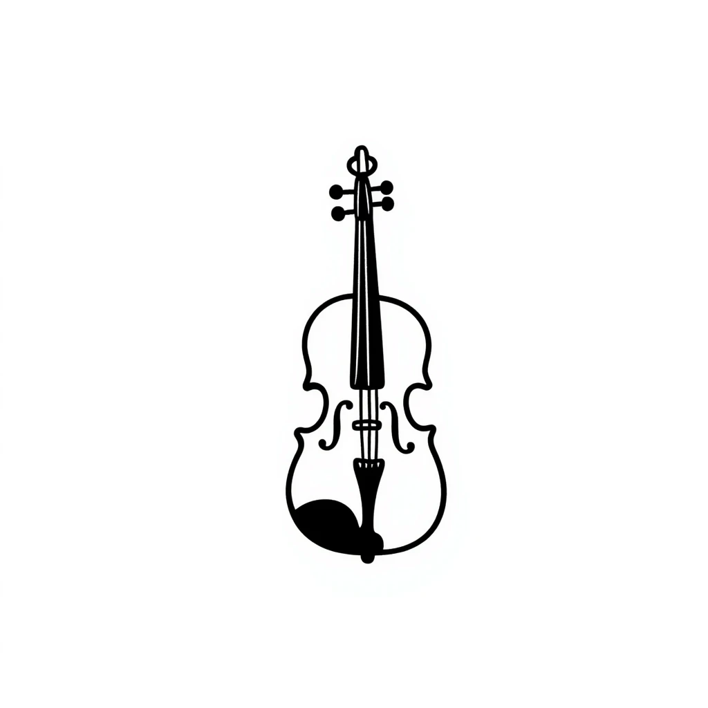 hand drawn violin emoji