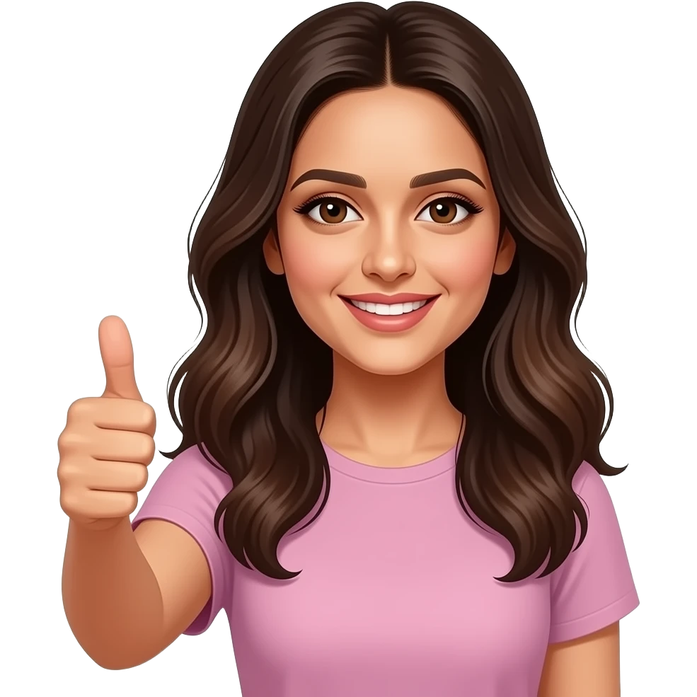 alia bhatt giving thumbs up emoji