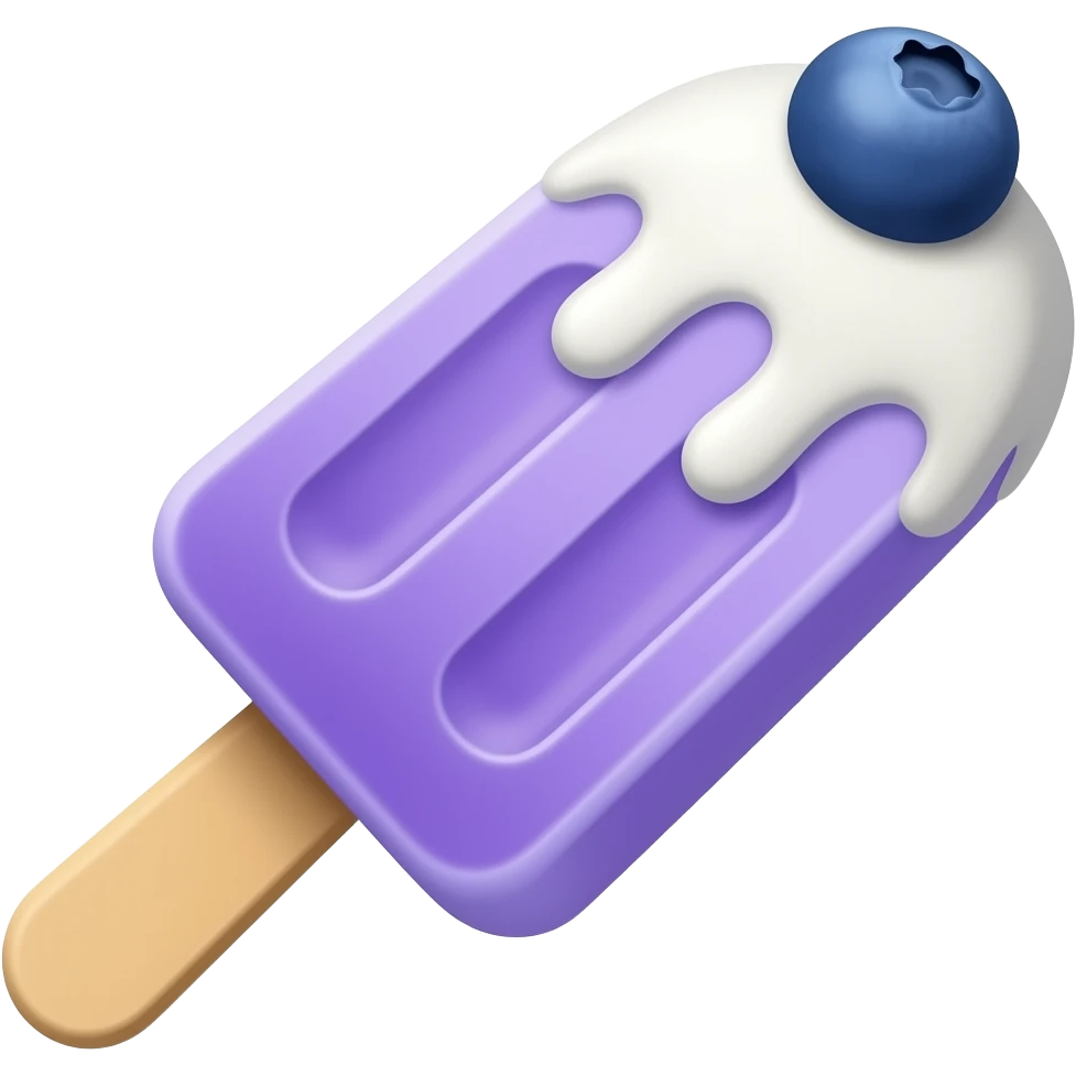 blueberry ice treat emoji