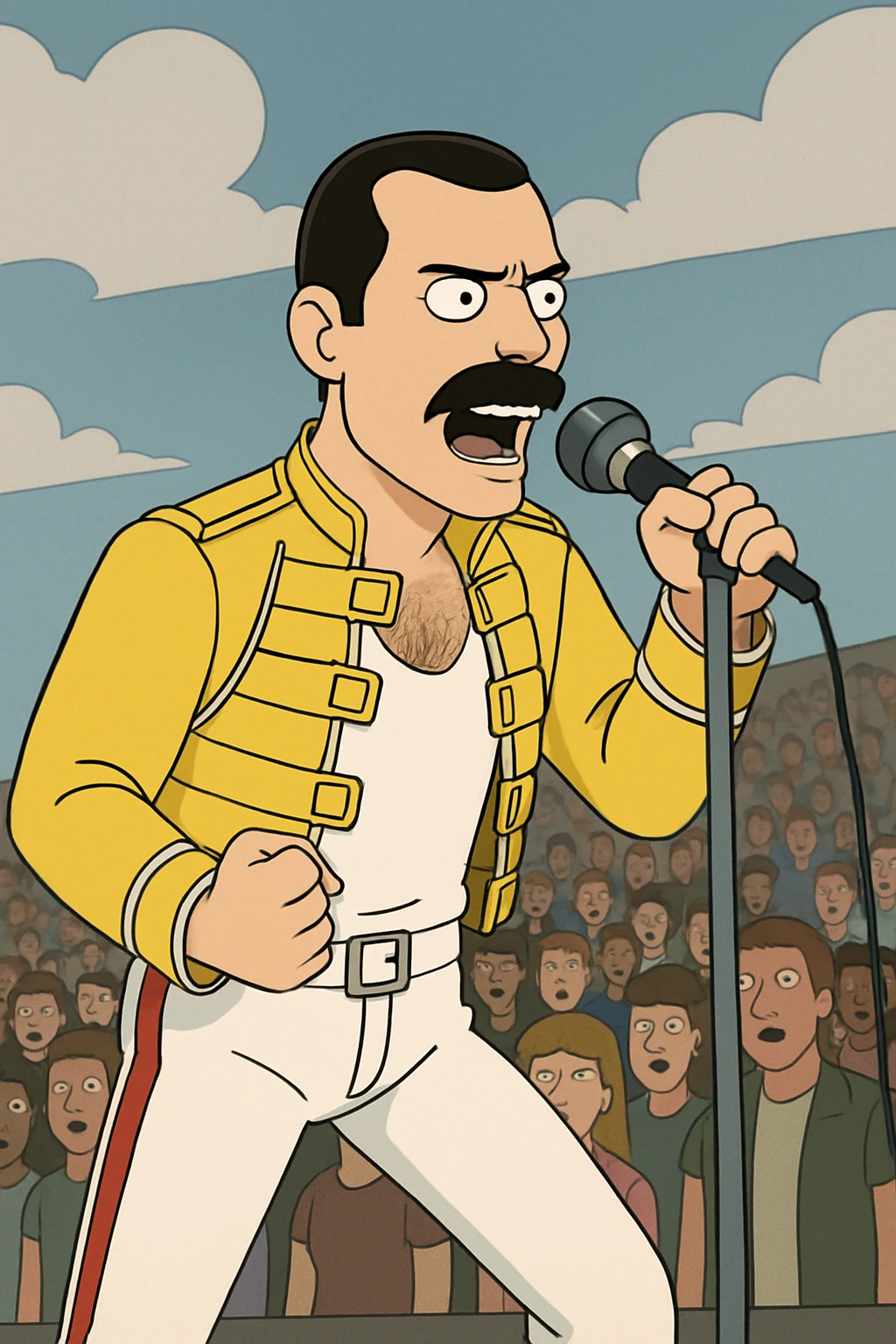  queen live at wembley the people  Freddie Mercury emoji