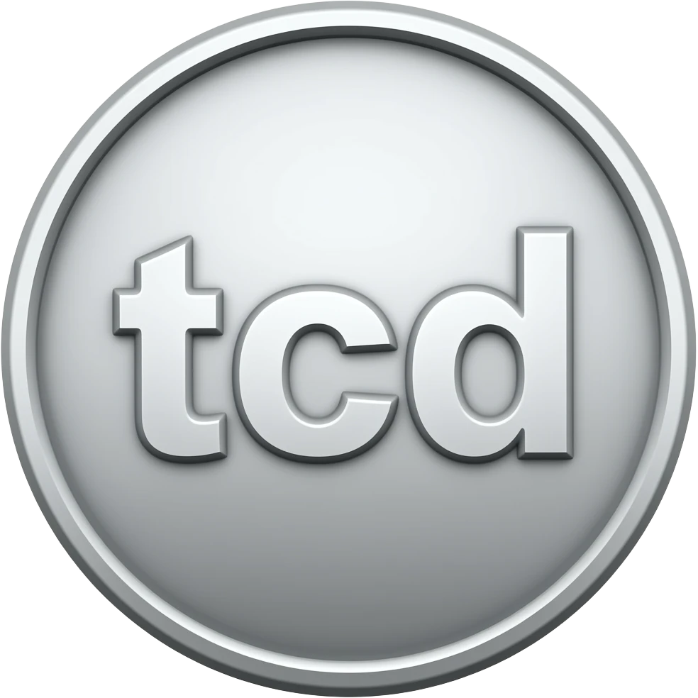 резная серебряная монета c надписью tcd emoji