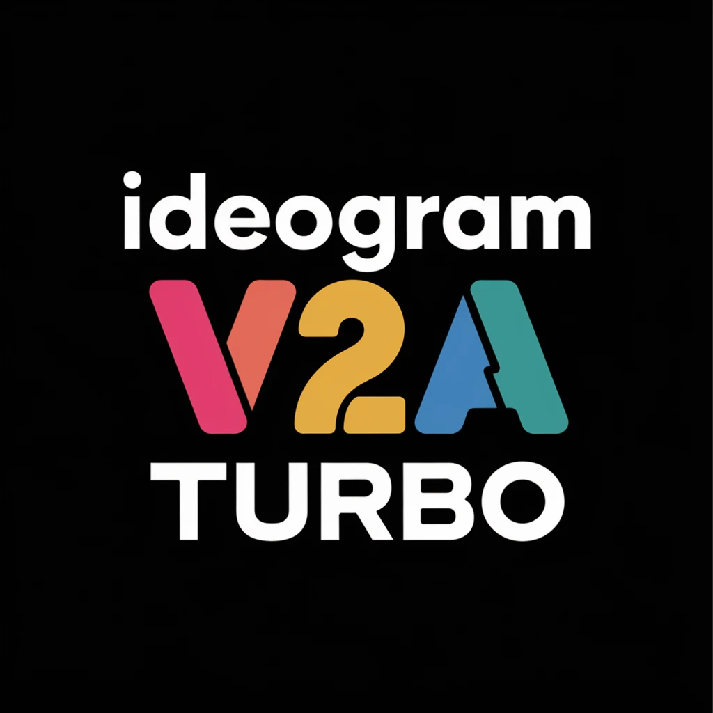 make a colorful text of "Ideogram V2a Turbo" emoji