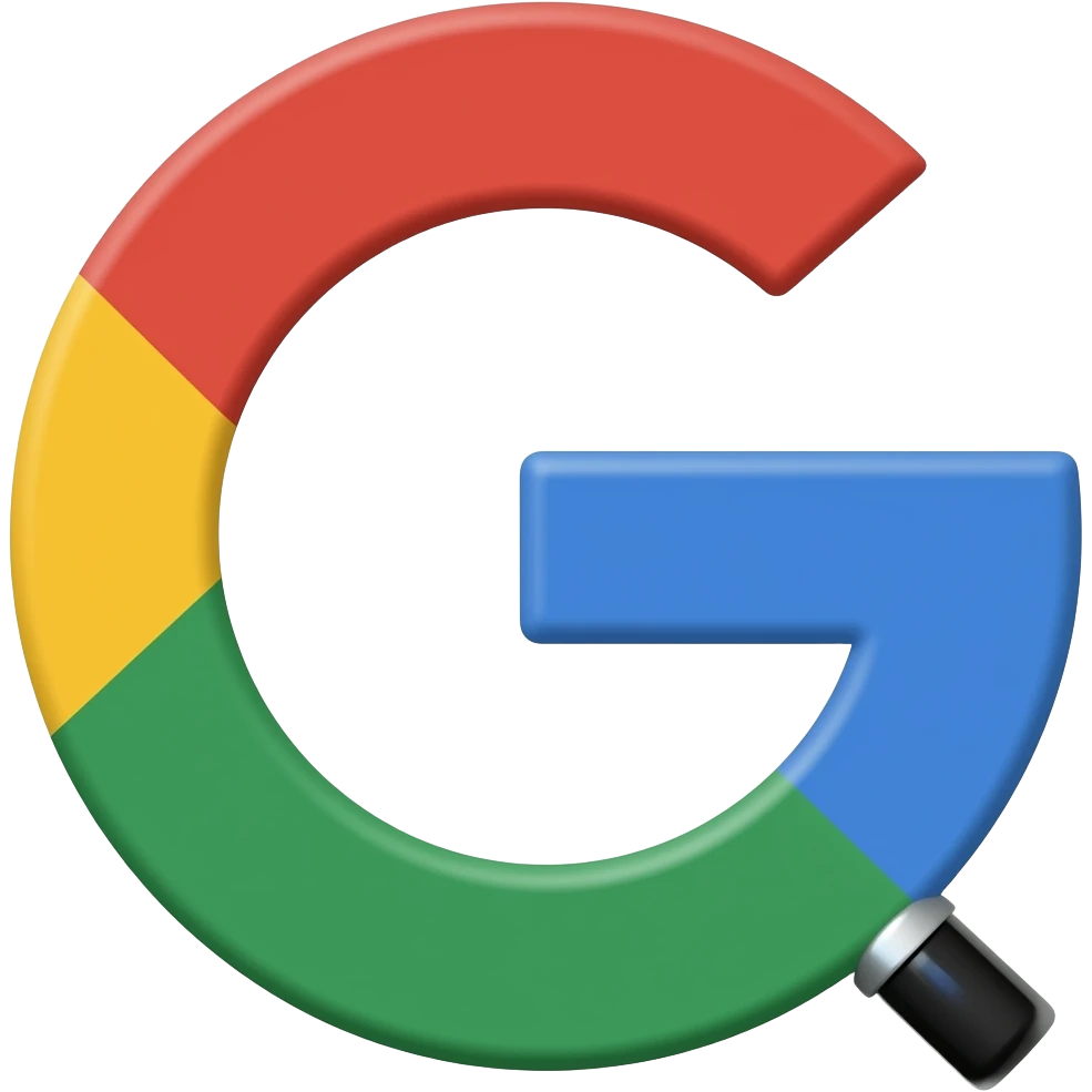 Google logo as an emoji with a no background emoji
