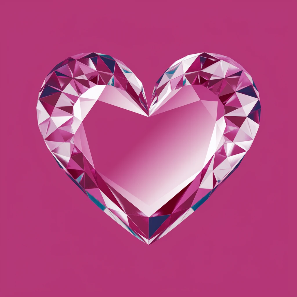 heart with a transparent center emoji