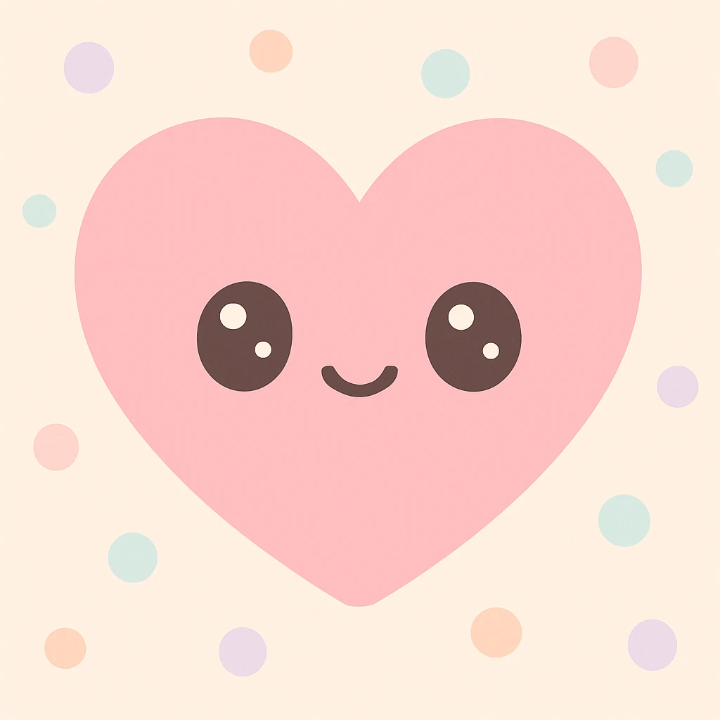 heart, kawaii style emoji