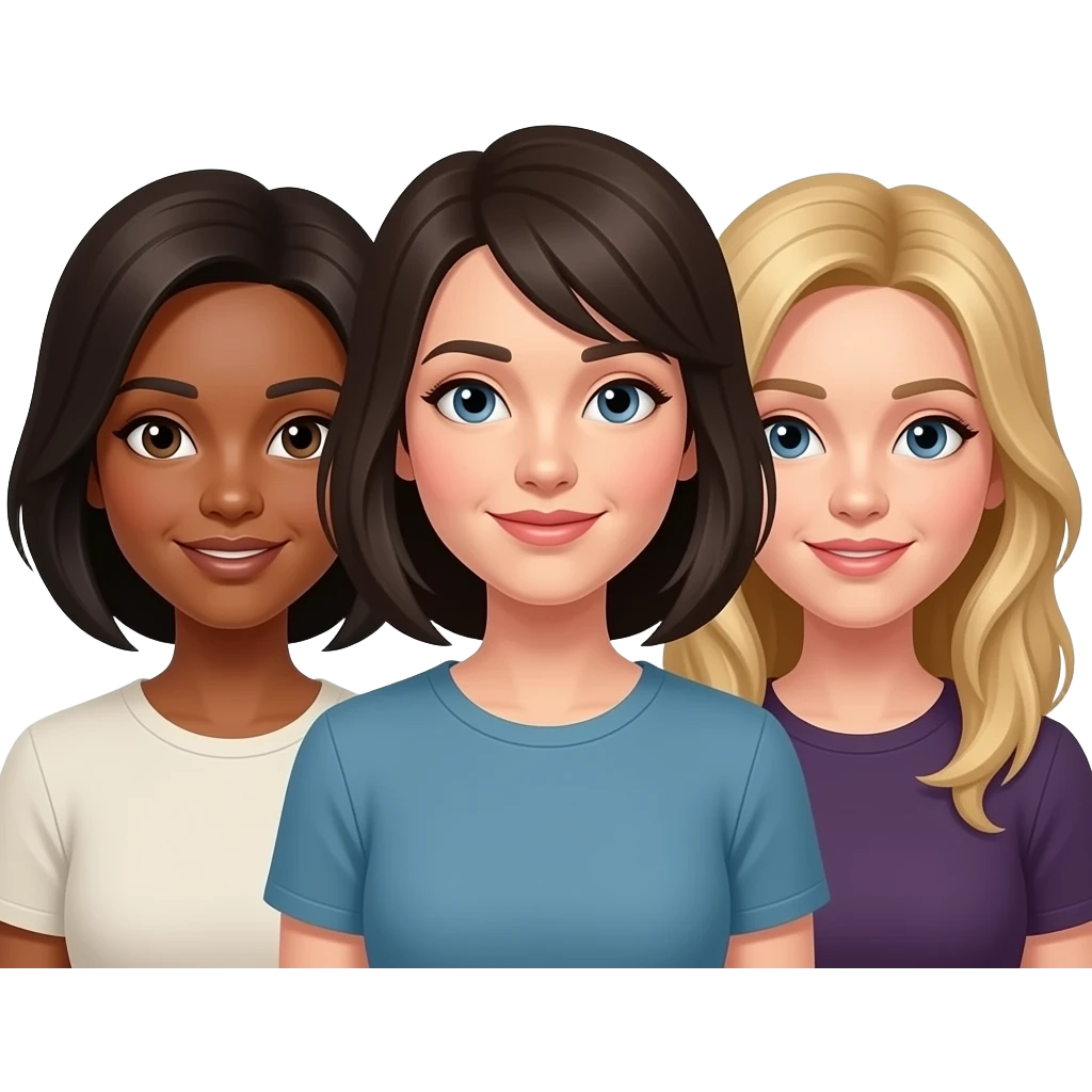 Three women emoji
