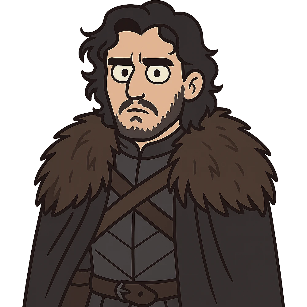 Jon Snow from Game of Thrones emoji