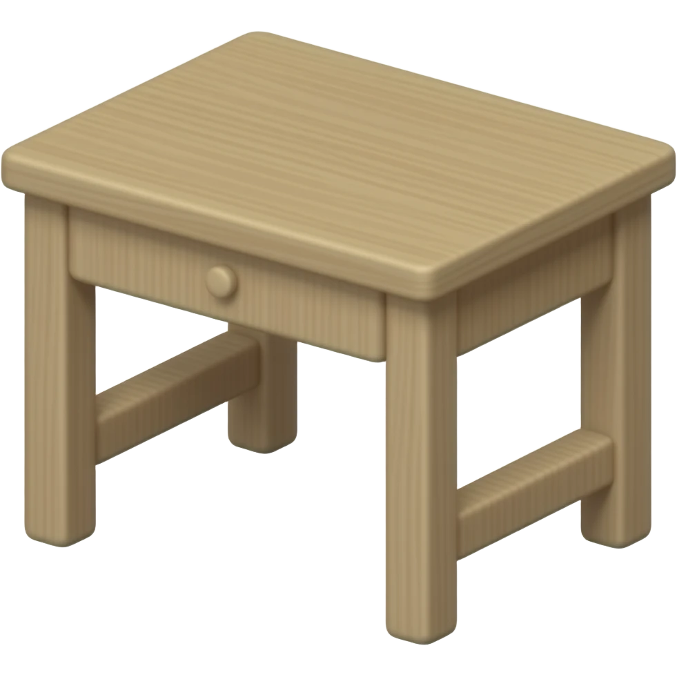 Small wooden desk emoji