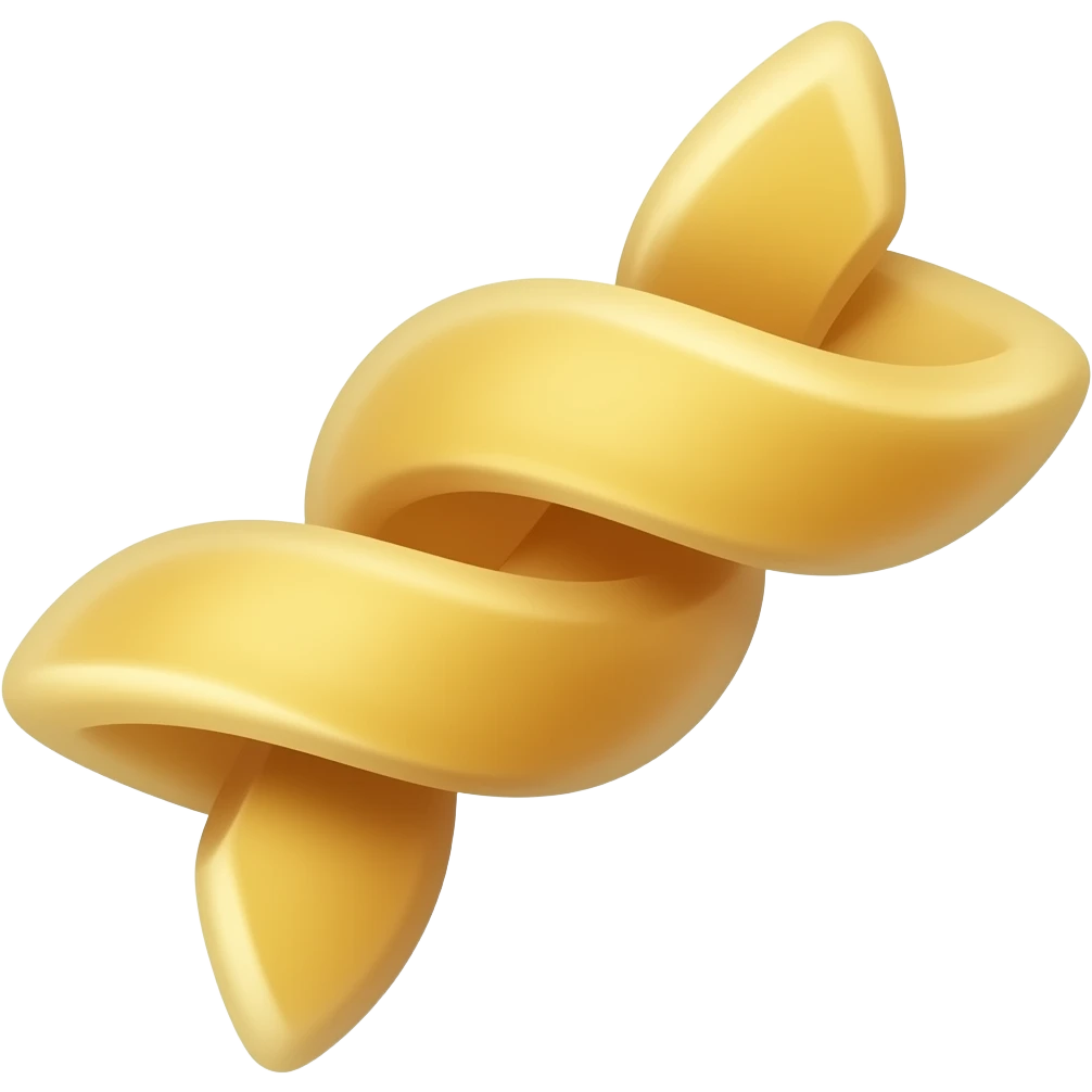 twisted shape pasta emoji