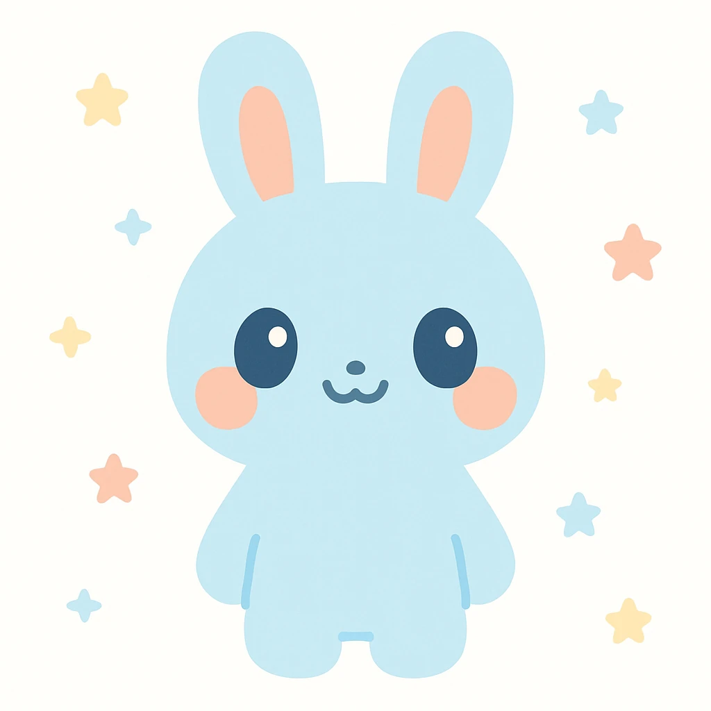 a cute bunny emoji