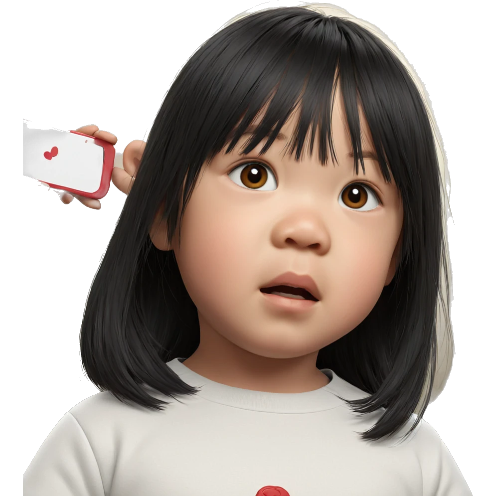 realistic portrait of girl emoji