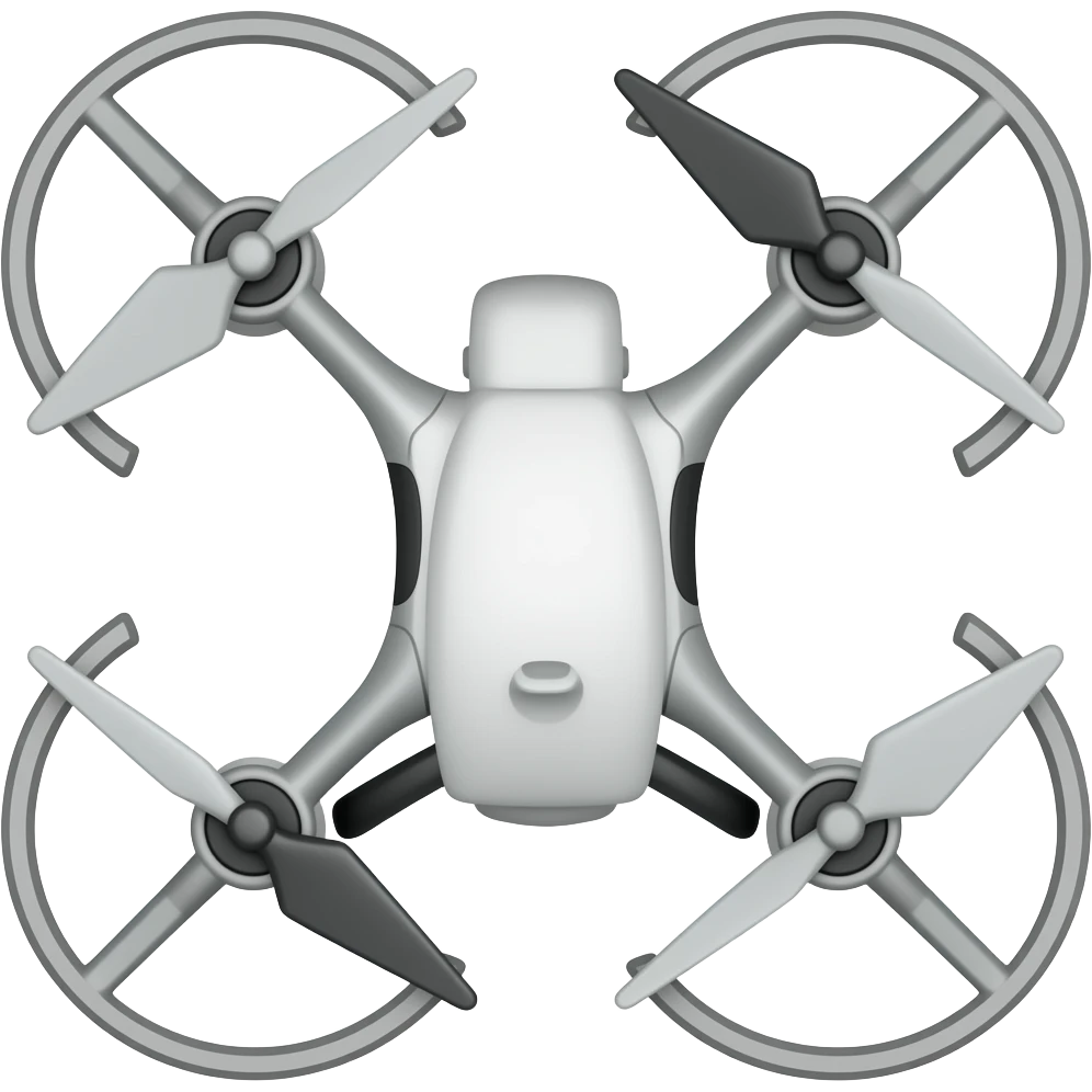 Make a simple quadcopter drone emoji