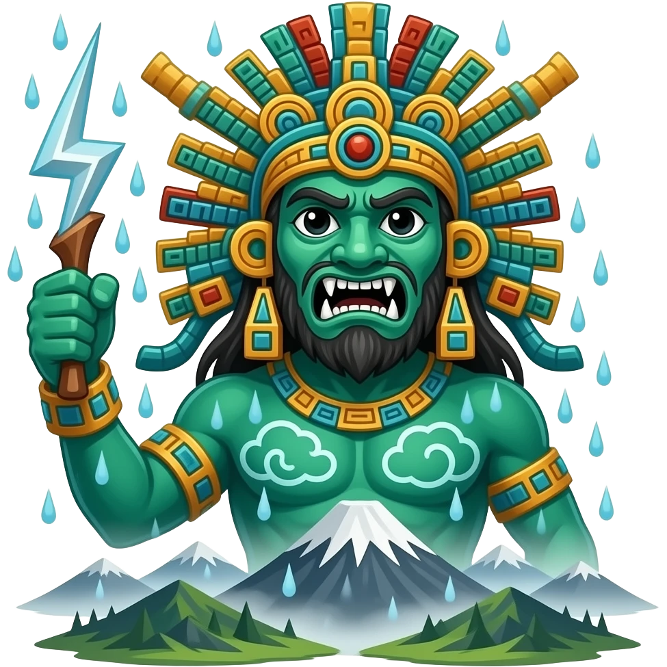 Rain God (Tlaloc) emoji