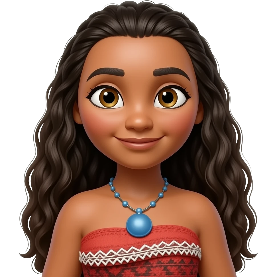 Moana from Disney Princess emoji