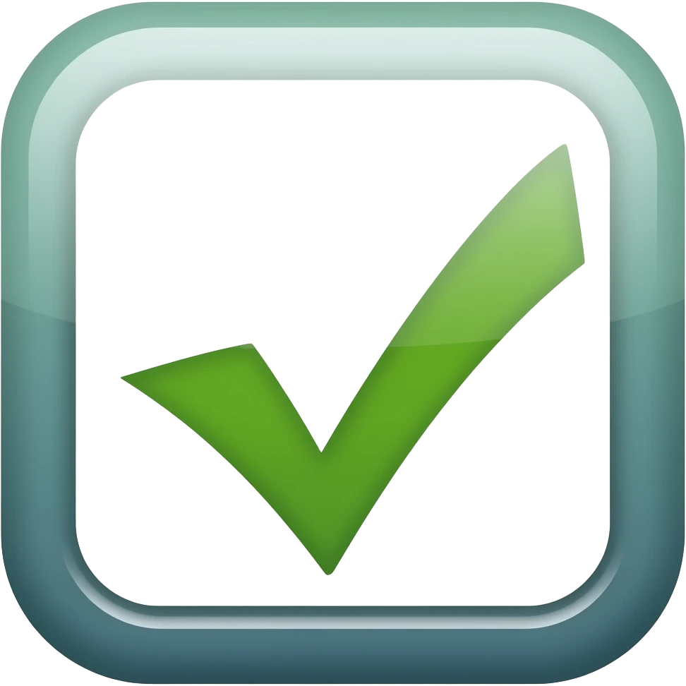 Создай эмодзи как галочку в тик-токе emoji