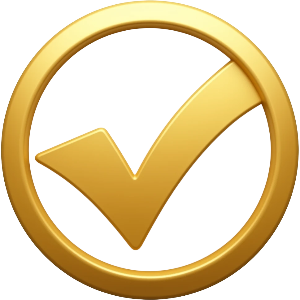 Create a verification emoji similar to a verified account. emoji