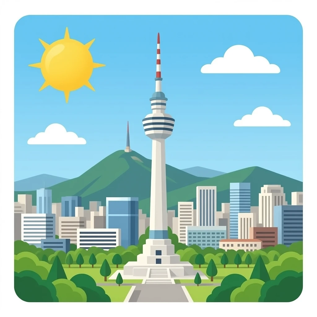 seoul tourist landmark emoji