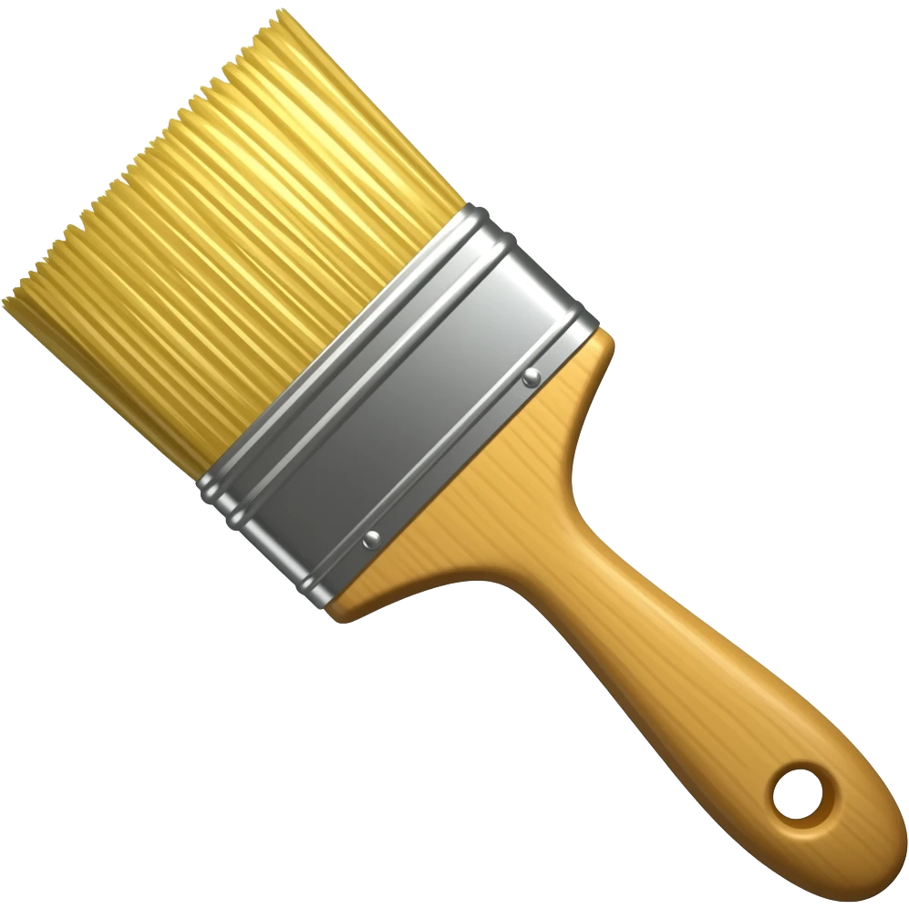 golden paint brush emoji