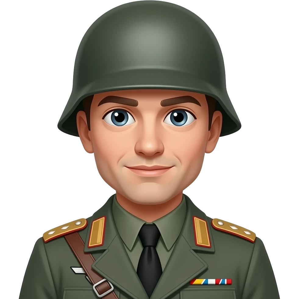 Hazme un emoji de un soldado de la segunda Guerra mundial alemán emoji