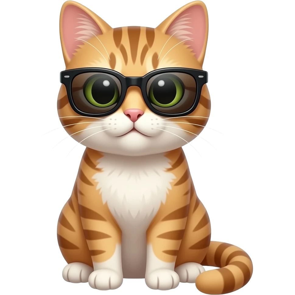 Cat wearing sunglasses emoji