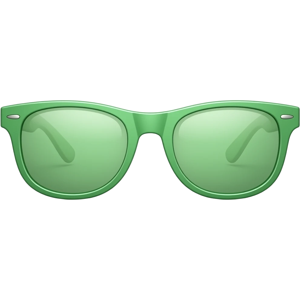 green colored sunglasses emoji