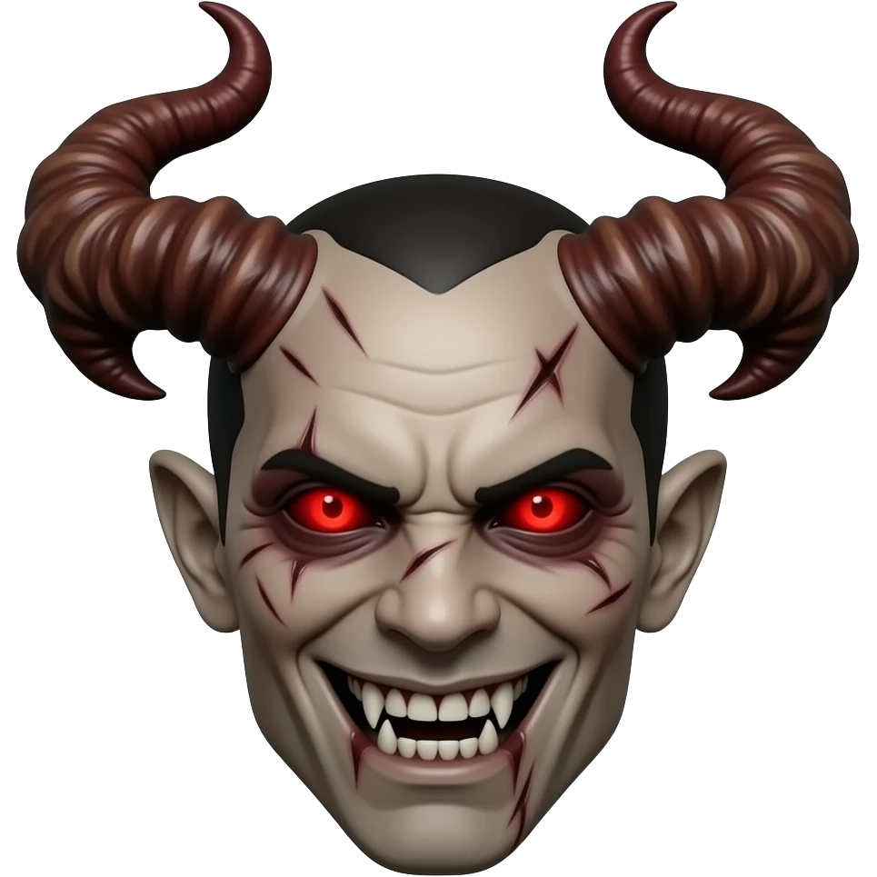 devil 3d face emoji