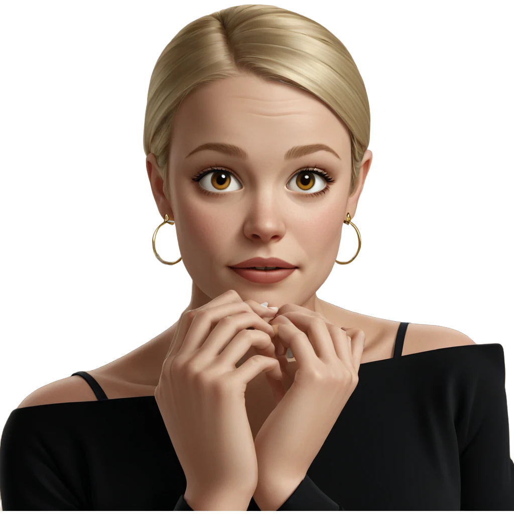 blonde girl with hoop earrings emoji