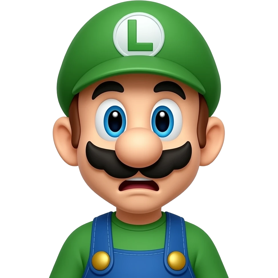 luigi scared emoji