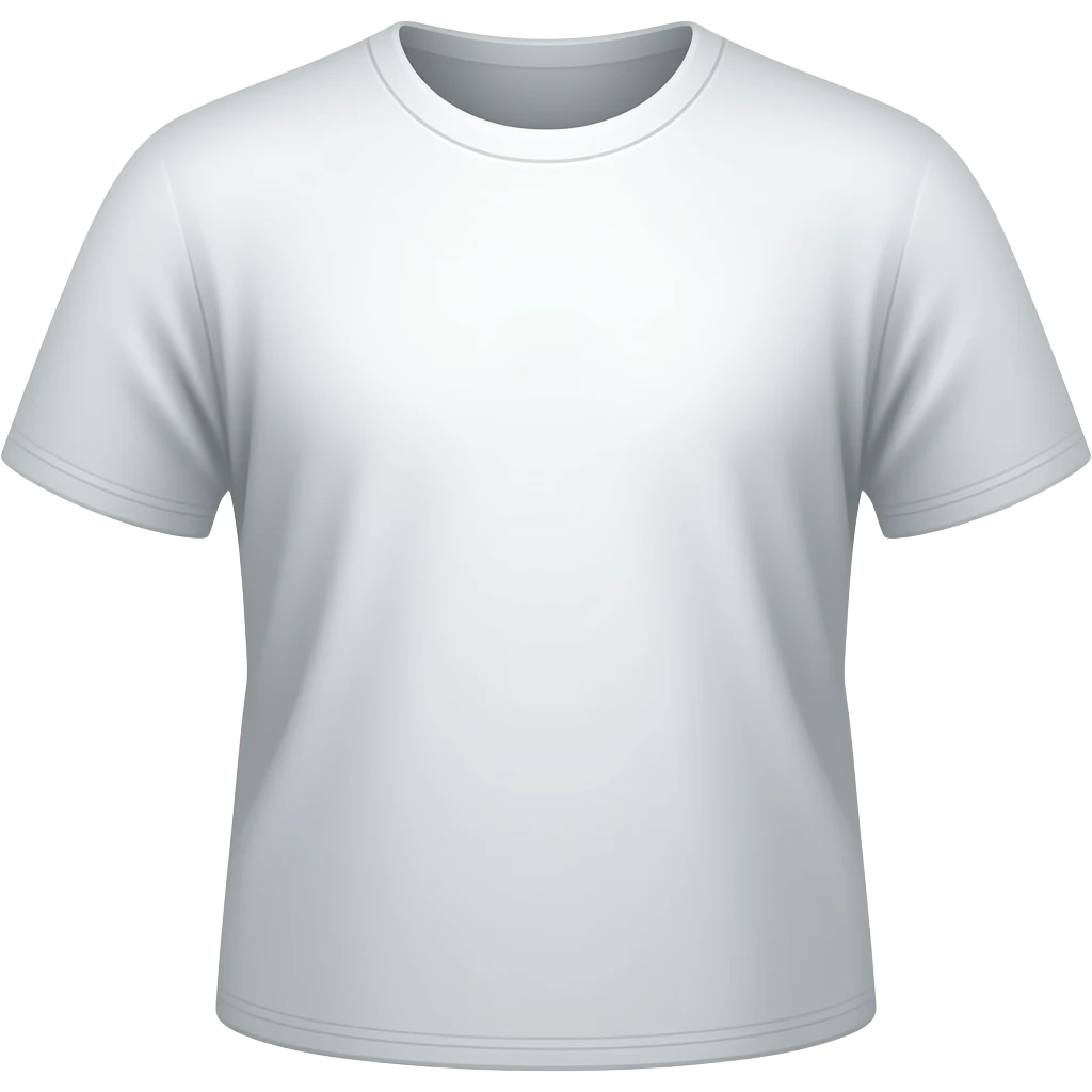 t-shirt emoji, cartoon style, dark colours, thick black outline emoji