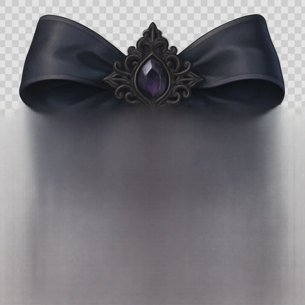 new goth bow, remove background emoji